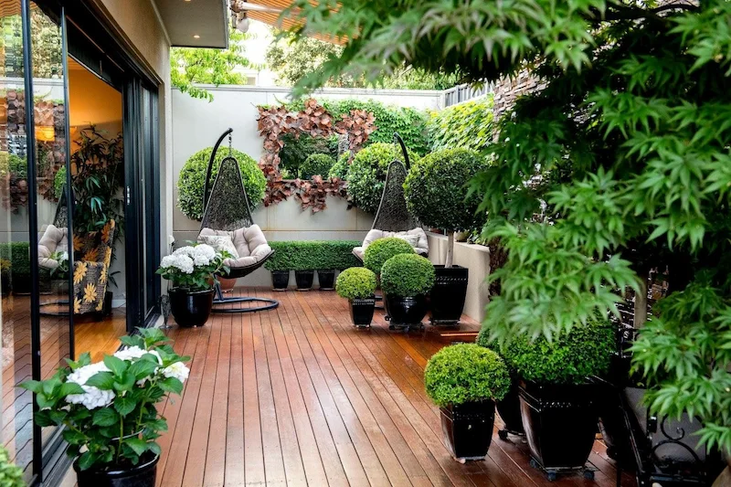 thiết kế sân vườn 400m2