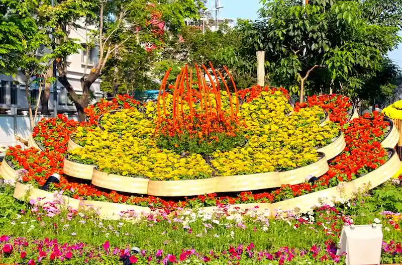 Xu hướng thiết kế đường hoa Tết Xu hướng thiết kế đường hoa Tết