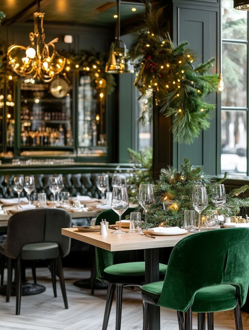 Tầm quan trọng của việc trang trí Noel đối với nhà hàng (Nguồn: Pinterest)