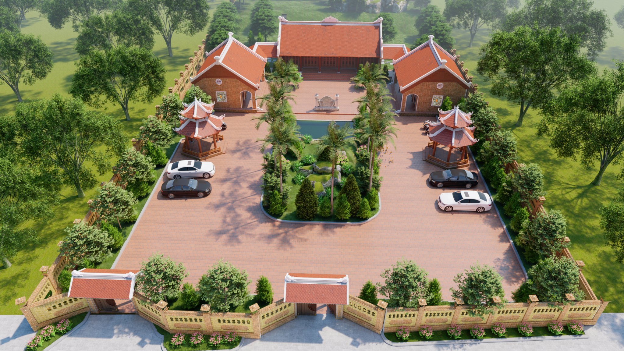 Quy hoạch nhà vườn 1000m2