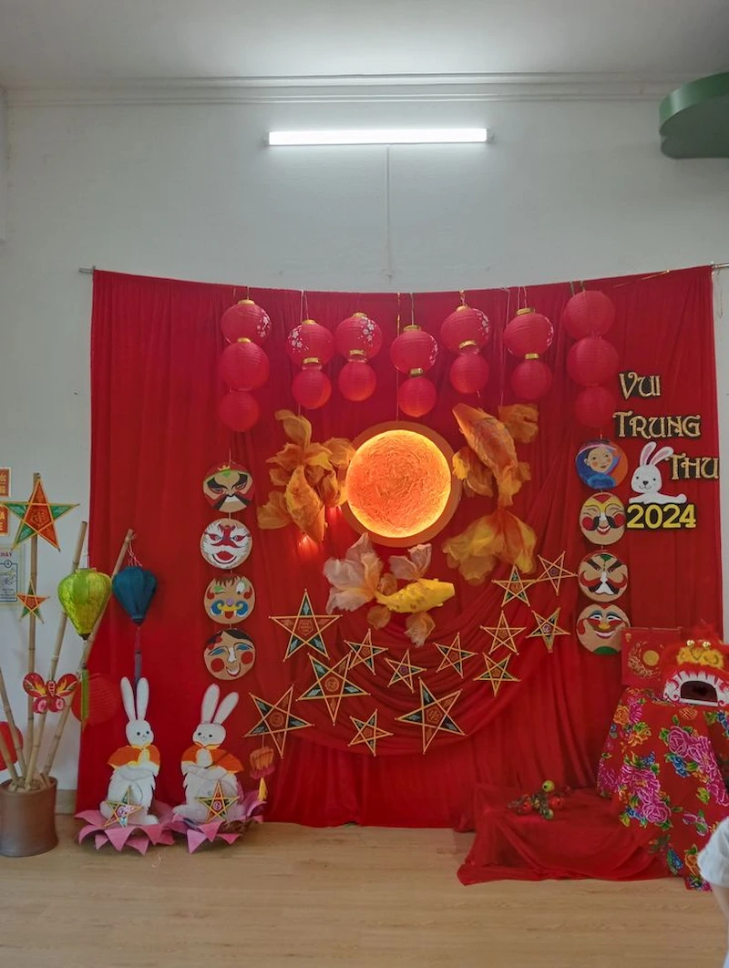 trang trí trung thu tiểu học