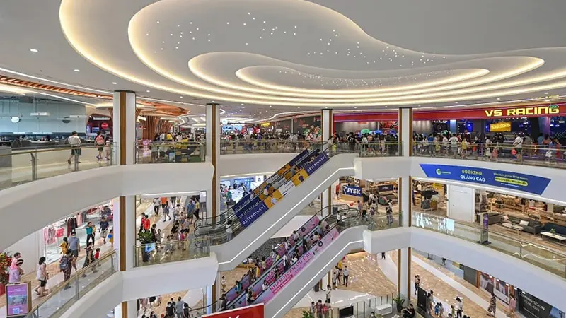 Hệ thống đèn thông minh trong TTTM Aeon Mall Hà Đông (Nguồn: Aeon.com)