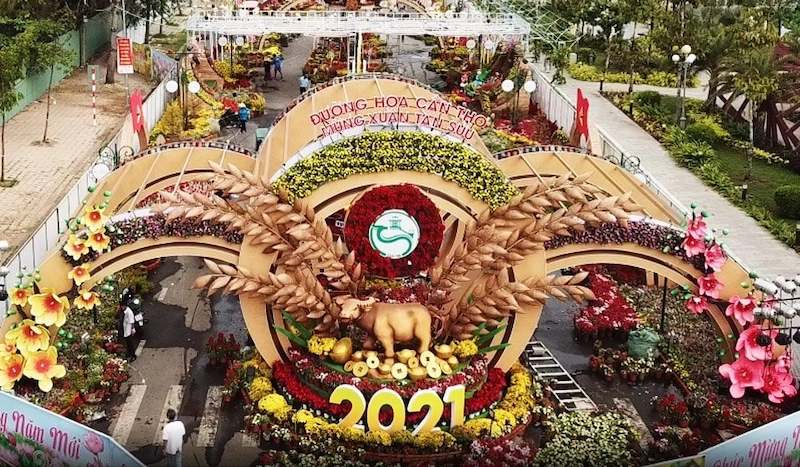 Đường hoa Cần Thơ: Nét duyên miền Tây sông nước