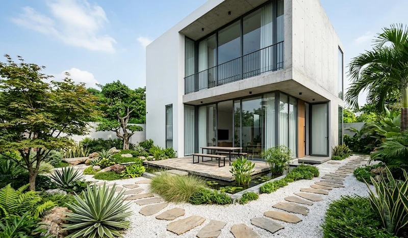 biệt thự mini sân vườn