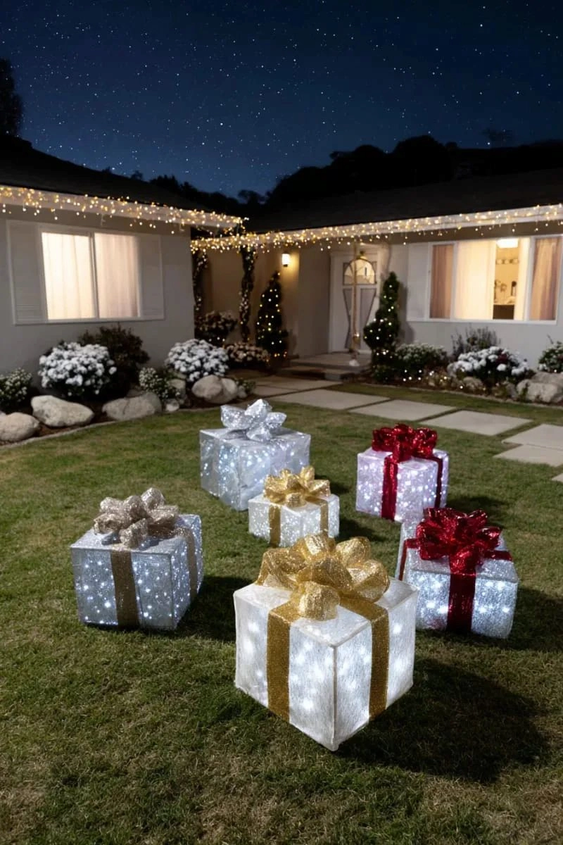 Biến sân vườn thành xứ sở thần tiên Giáng Sinh (Nguồn: Pinterest)