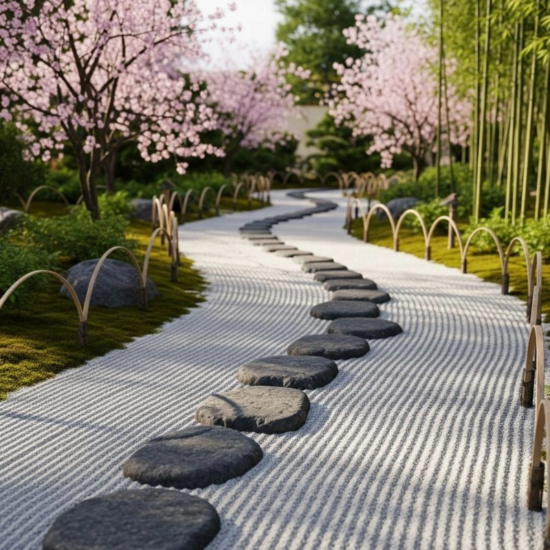 Bí quyết trang trí lối đi sân vườn đẹp và ấn tượng