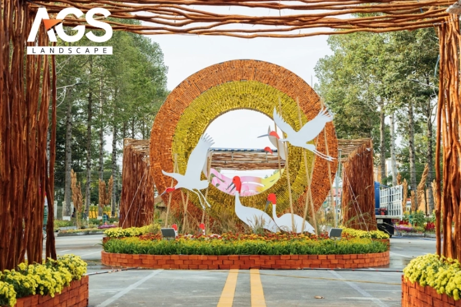 Ý Tưởng Thiết kế Đường Hoa Quảng Trường Độc Đáo Mới Nhất