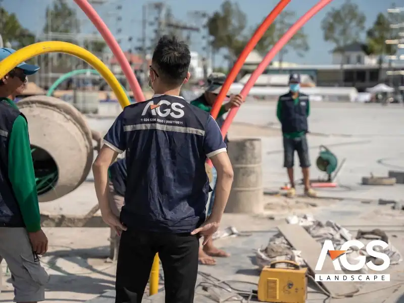 Chất lượng công trình cần được đảm bảo trong quá trình thi công. (Nguồn: AGS Landscape)