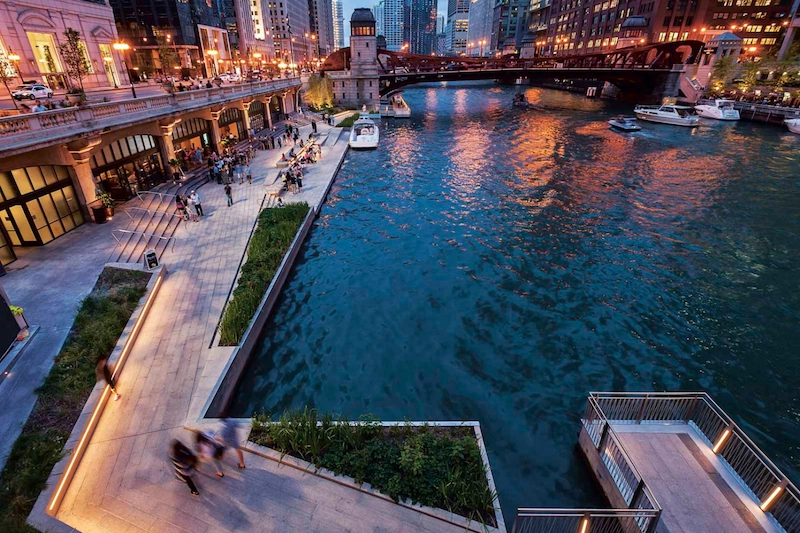 Chicago Riverwalk, Hoa Kỳ (Nguồn: Yandex)