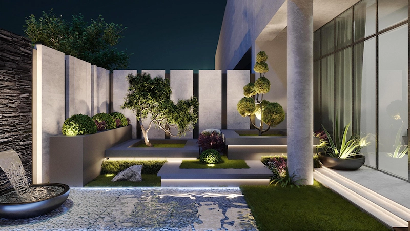 Thi công sân vườn 30m2 Thi công sân vườn 30m2