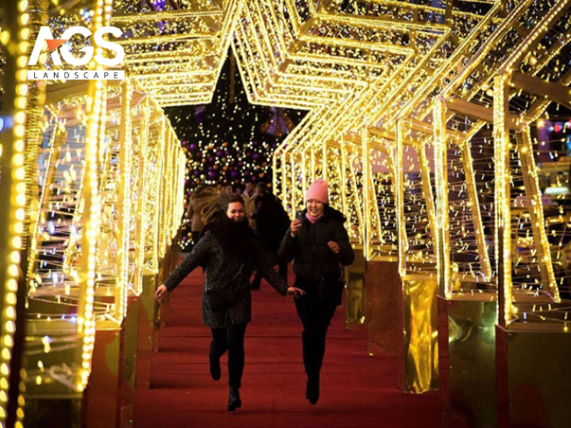 Đường hầm ánh sáng lung linh