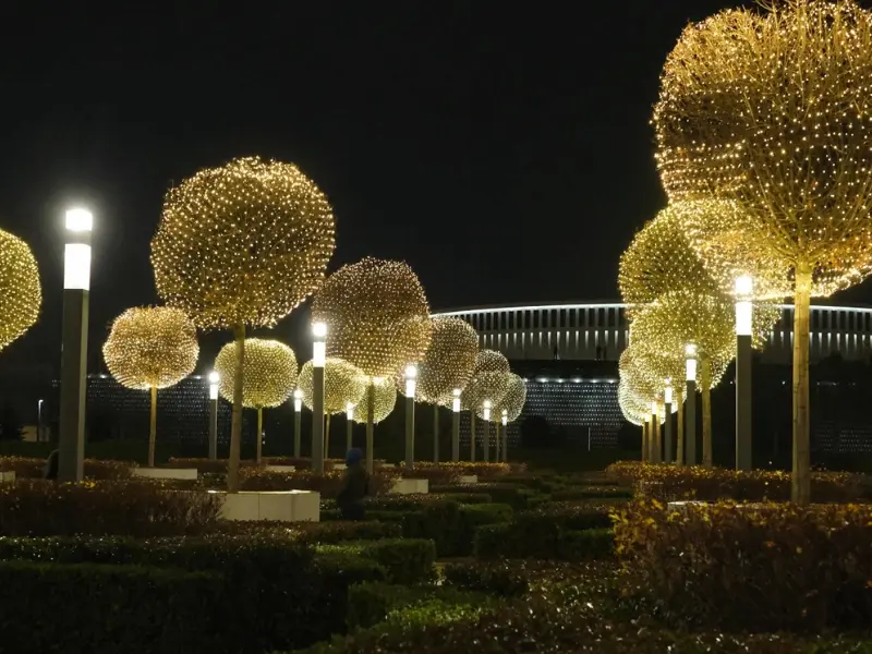 Đường hoa kết hợp ánh sáng LED