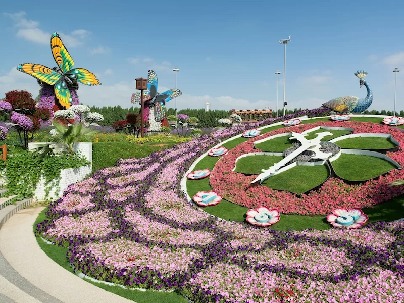 Kỹ thuật sắp đặt hoa tươi đường hoa cho các công trình ngoài trời (Nguồn: Yandex)