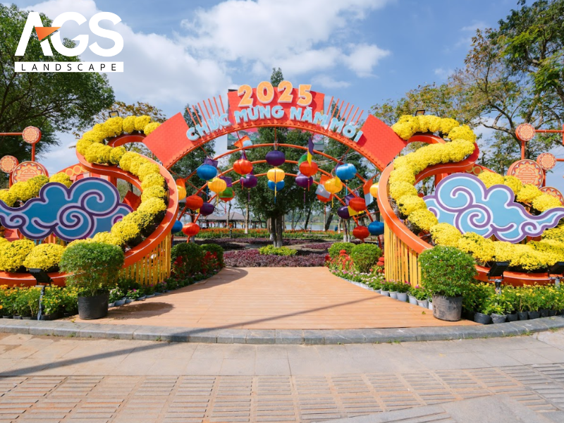 Hội Hoa Xuân Huế 2025 đã khép lại với những thành công rực rỡ (Nguồn: AGS Landscape)