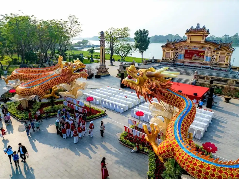 Công trình biểu tượng công cộng tại Festival Huế (Nguồn: Lê Đình Hoàng, AGS Landscape)