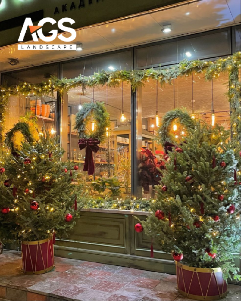 Vòng nguyệt quế và dây đèn LED (Nguồn: Pinterest)