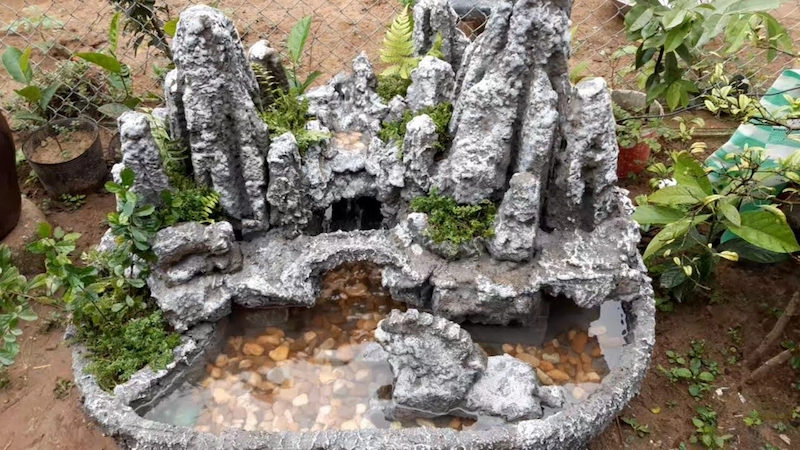 tiểu cảnh bằng xi măng tiểu cảnh bằng xi măng