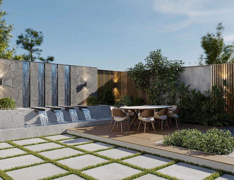 thiết kế sân vườn 30m2 thiết kế sân vườn 30m2