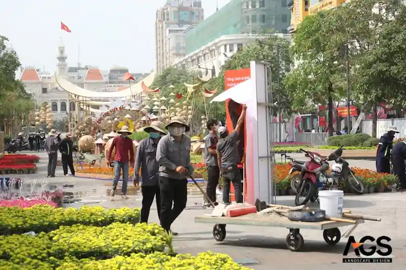 Đội ngũ làm việc chuyên nghiệp của AGS Landscape