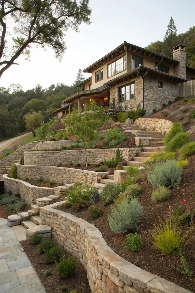 Ý tưởng thiết kế cảnh quan biệt thự trên đồi