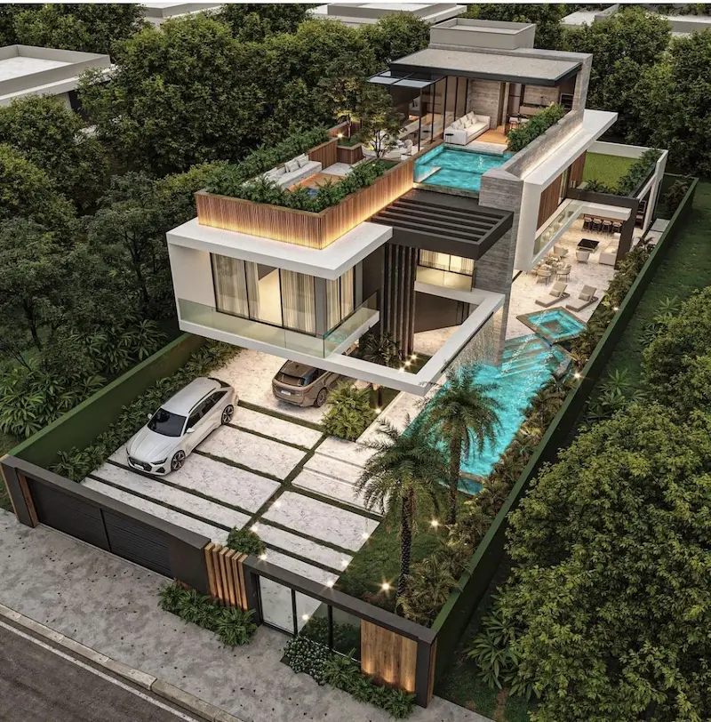 Thiết Kế Biệt Thự Sân Vườn 300m2