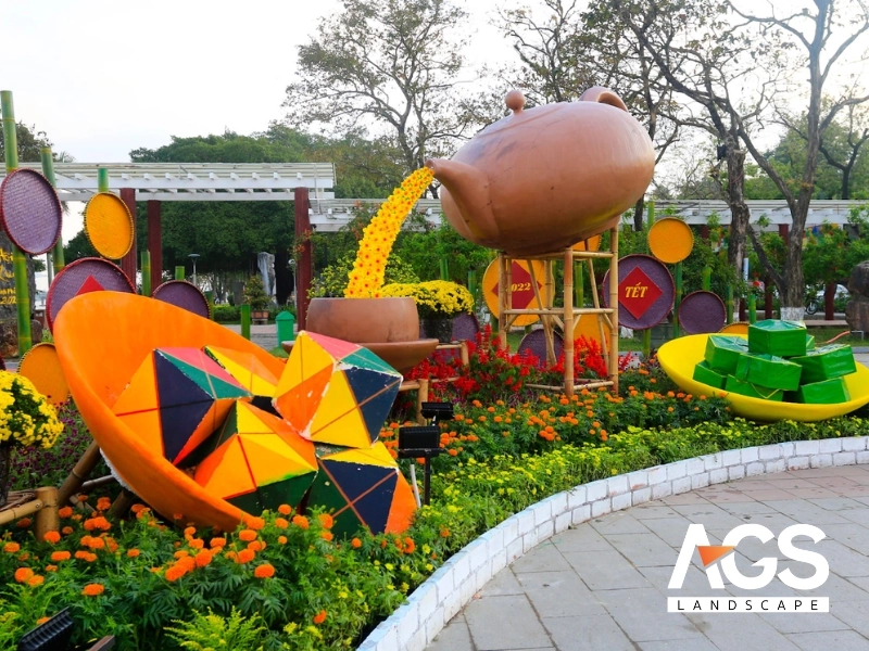 Mô hình hoa nghệ thuật trừu tượng