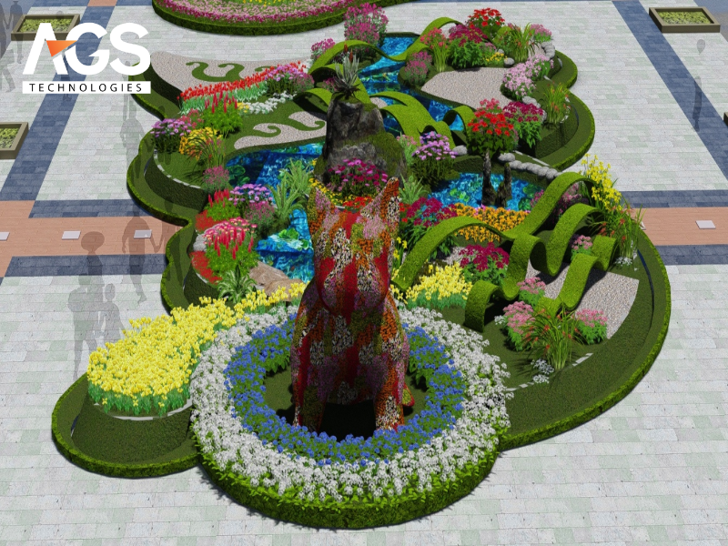 Mô hình linh vật bằng hoa là gì và tại sao nên lựa chọn cho cảnh quan?