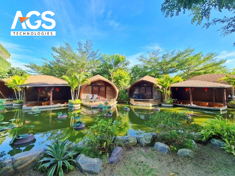 Mẫu sân vườn kết hợp khu vực nghỉ dưỡng/thư giãn