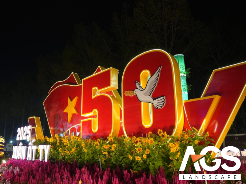 Đại cảnh "50 năm xuân vang ca" là một điểm nhấn đặc biệt (Nguồn AGS Landscape)