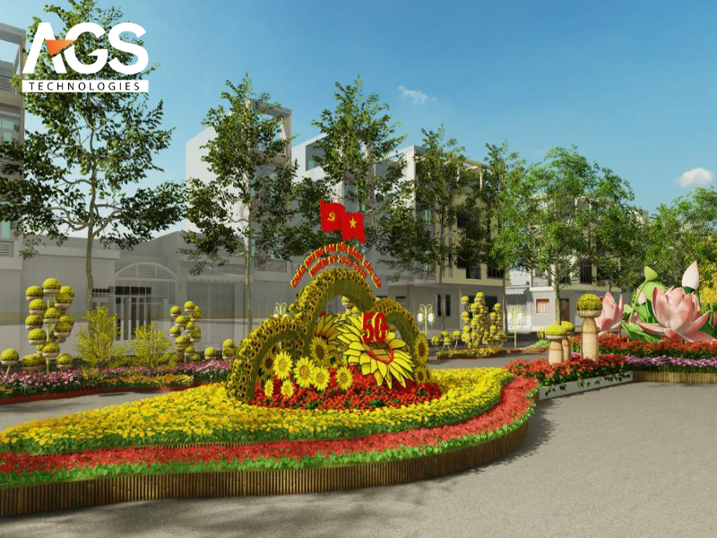 Các thành phần chính của một bản vẽ bố trí đường hoa chuyên nghiệp