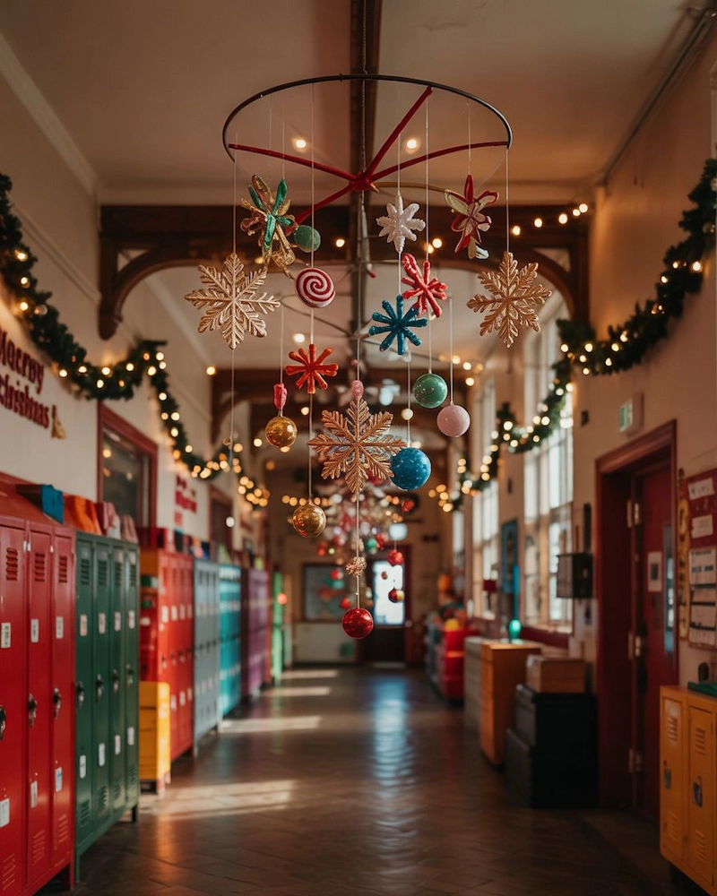 Trang trí cửa ra vào và hành lang ấn tượng (Nguồn: Pinterest)