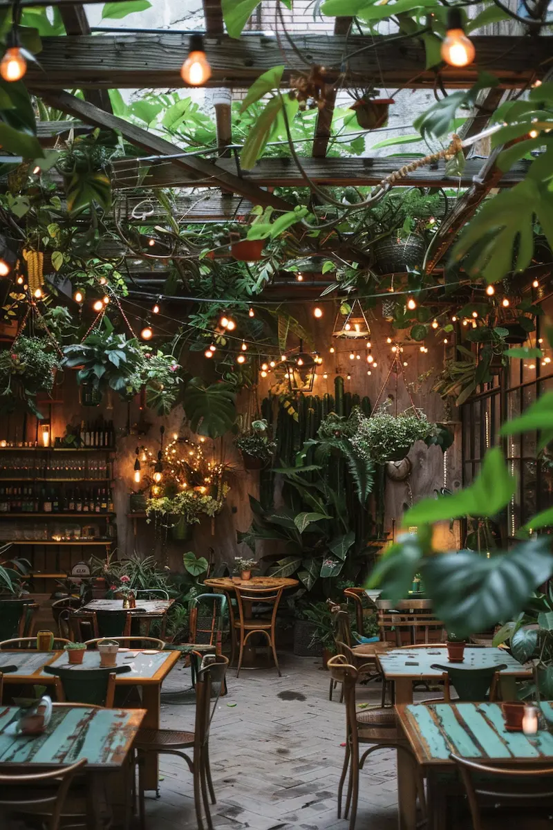 thiết kế cafe sân vườn