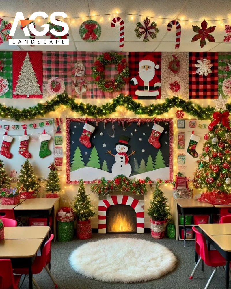  Trang trí Noel tại lớp học (Nguồn: Pinterest) 