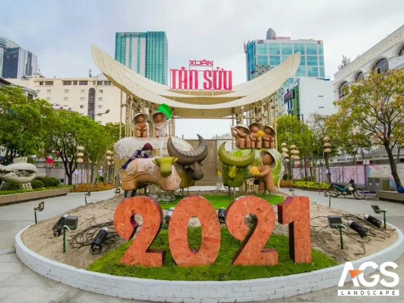 Công viên cây xanh tích hợp thêm các khu vực chức năng cần thiết (Nguồn: AGS Landscape)