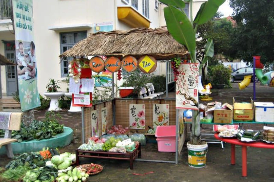Trang Trí Gian Hàng Hội Chợ Xuân Tiểu Học Đẹp, Sáng Tạo Và Thu Hút