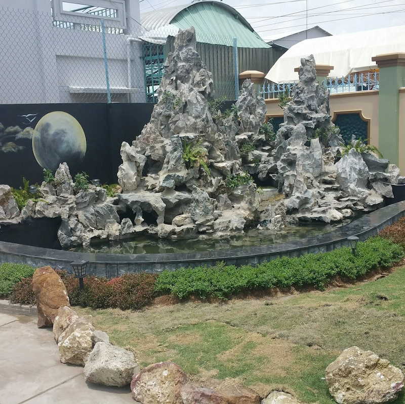 thiết kế hòn non bộ