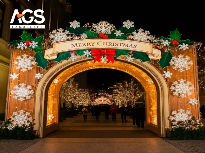 Cổng chào Giáng Sinh hoành tráng