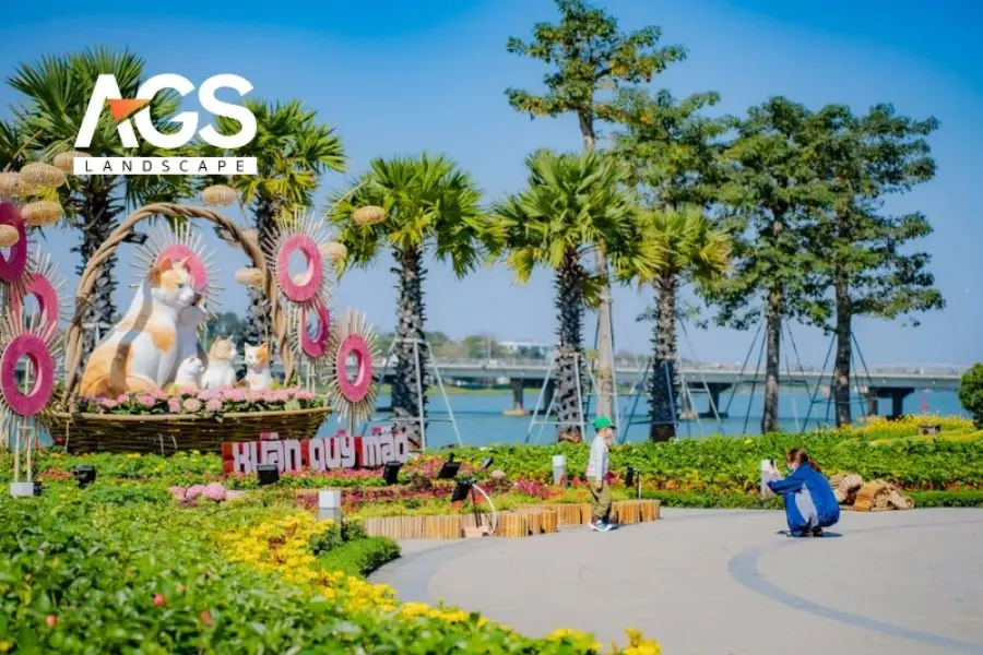 Ý Tưởng Thiết Kế Đường Hoa Trong Công Viên Đẹp Và Ấn Tượng