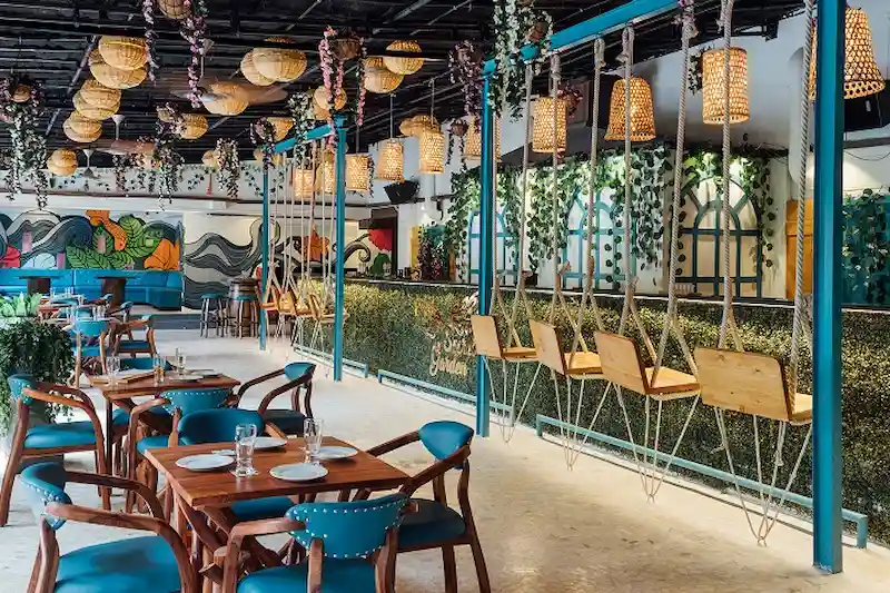 thiết kế nhà hàng sân vườn