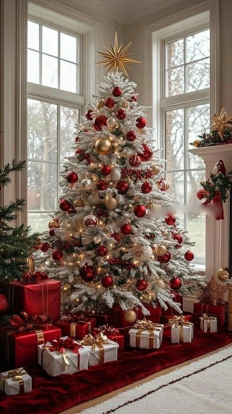 Cây thông Noel "phi truyền thống"  (Nguồn: Pinterest) 