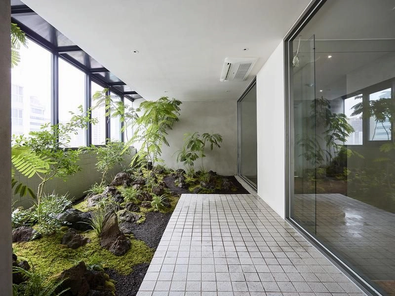 Tiểu cảnh khô trong không gian văn phòng/sảnh chờ