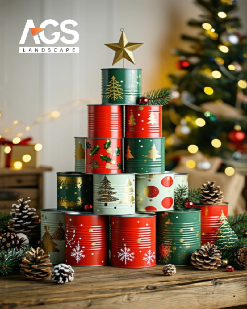 Sử dụng vật liệu tái chế để trang trí Noel (Nguồn: Pinterest)