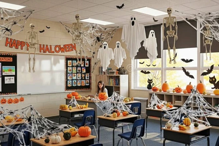 Trang Trí Halloween Lớp Học Sáng Tạo, Tăng Không Khí Lễ Hội