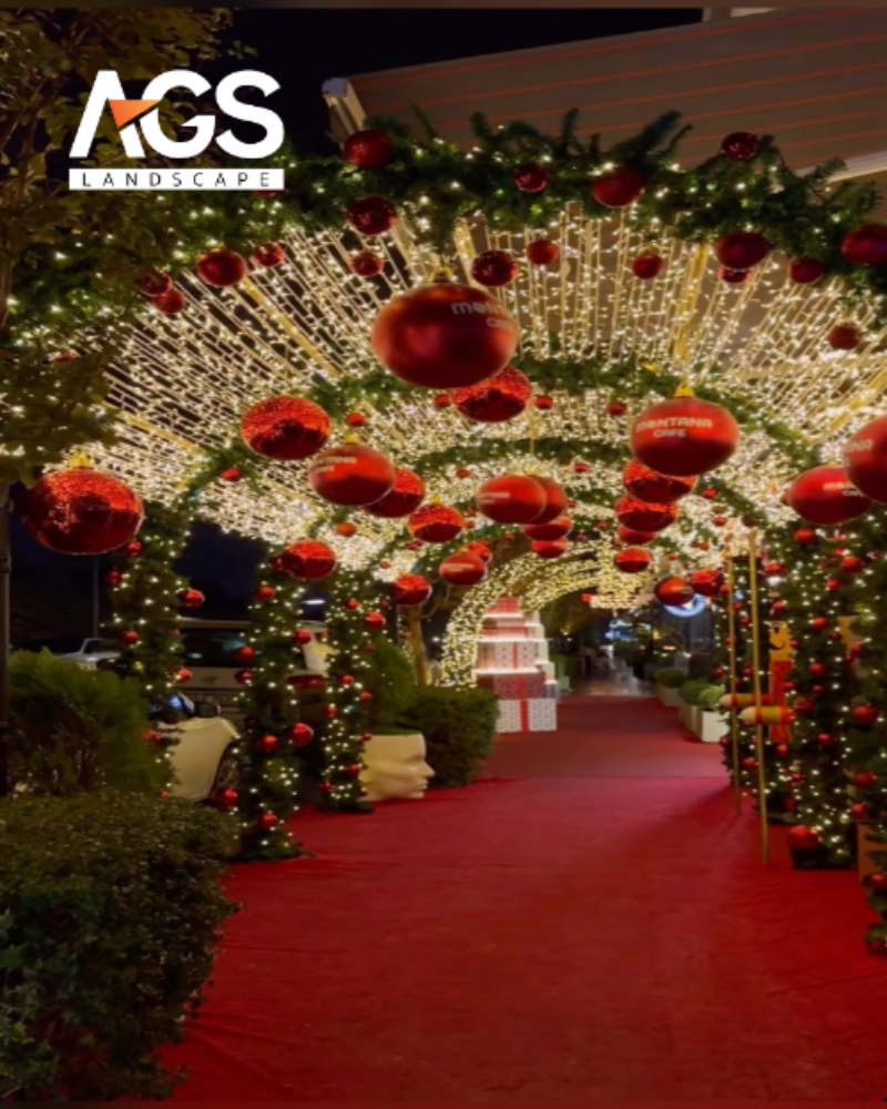 Trang trí mái vòm đèn LED (Nguồn:Pinterest)