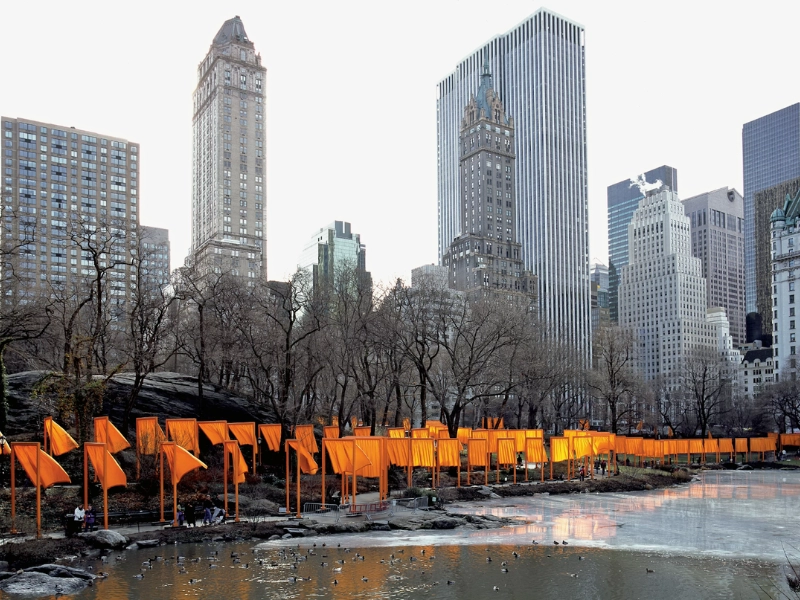 Tác phẩm nghệ thuật sắp đặt The Gates - Christo và Jeanne-Claude (Nguồn: Christo And Jeanne Claude)