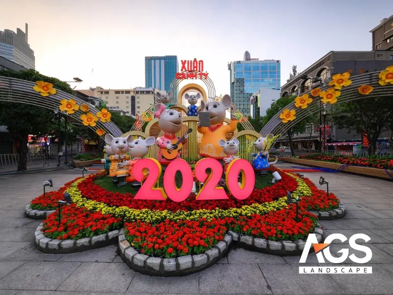 Đường hoa Nguyễn Huệ 2020 