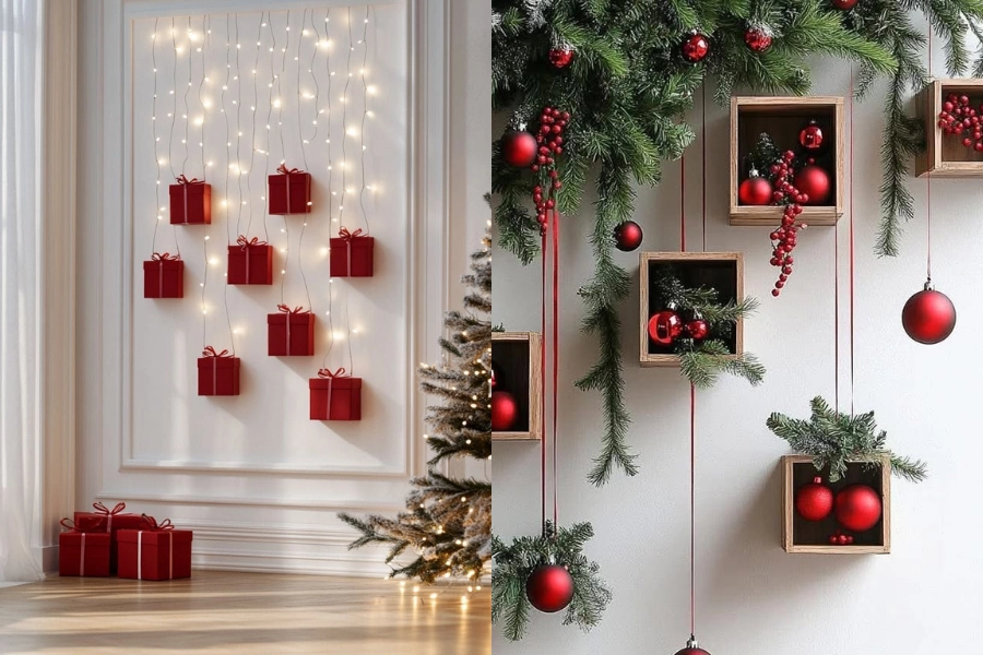Các Cách Trang Trí Noel Trên Tường Đơn Giản, Dễ Làm Mà Vẫn Đẹp