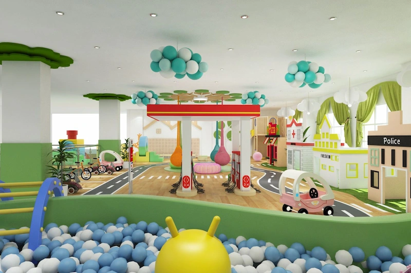 thiết kế khu vui chơi trẻ em trong nhà
