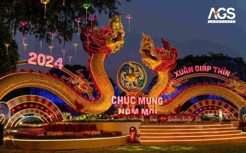 Linh vật đường hoa Nguyễn Huệ