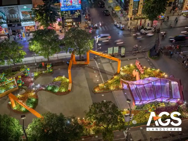 trang trí lễ hội cho không gian rộng 